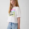 Camiseta oversize de corte cuadrado para niños
