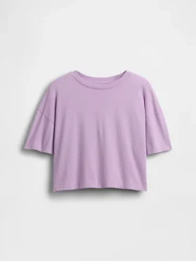 Camiseta oversize de corte cuadrado para niños