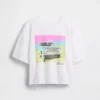 Camiseta oversize de corte cuadrado para niños