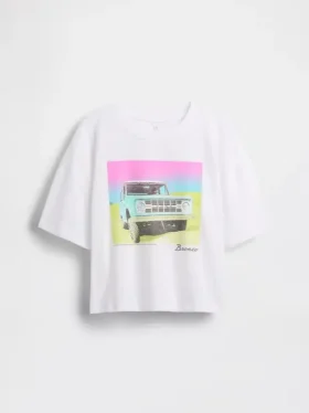 Camiseta oversize de corte cuadrado para niños