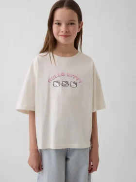 Camiseta oversize de corte cuadrado para niños de Sanrio