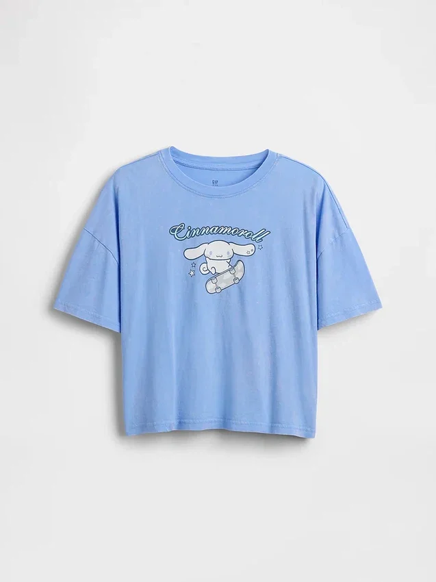 Camiseta oversize de corte cuadrado para niños de Sanrio