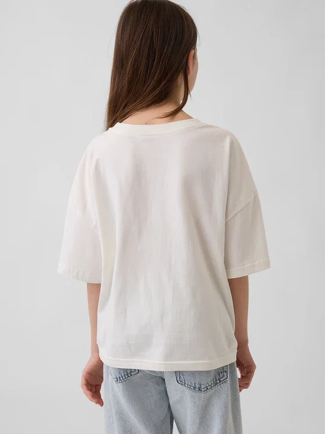 Camiseta oversize de corte cuadrado para niños de Sanrio