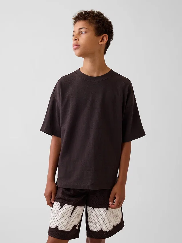 Camiseta oversize de peso pesado para niños