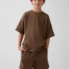 Camiseta oversize de peso pesado para niños