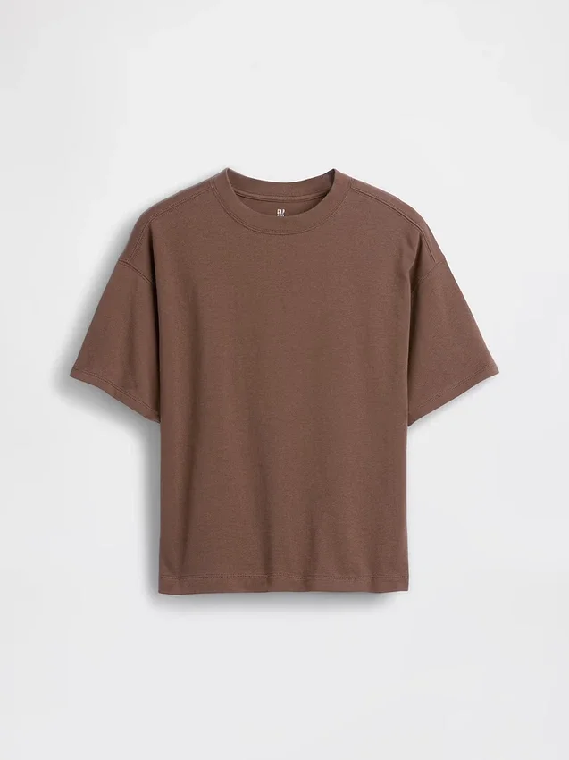 Camiseta oversize de peso pesado para niños
