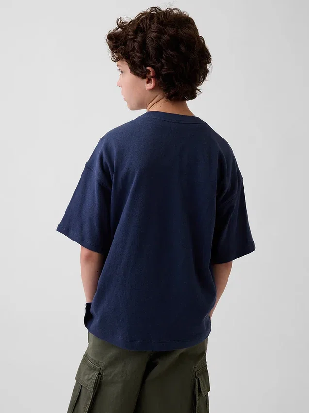 Camiseta oversize de peso pesado para niños