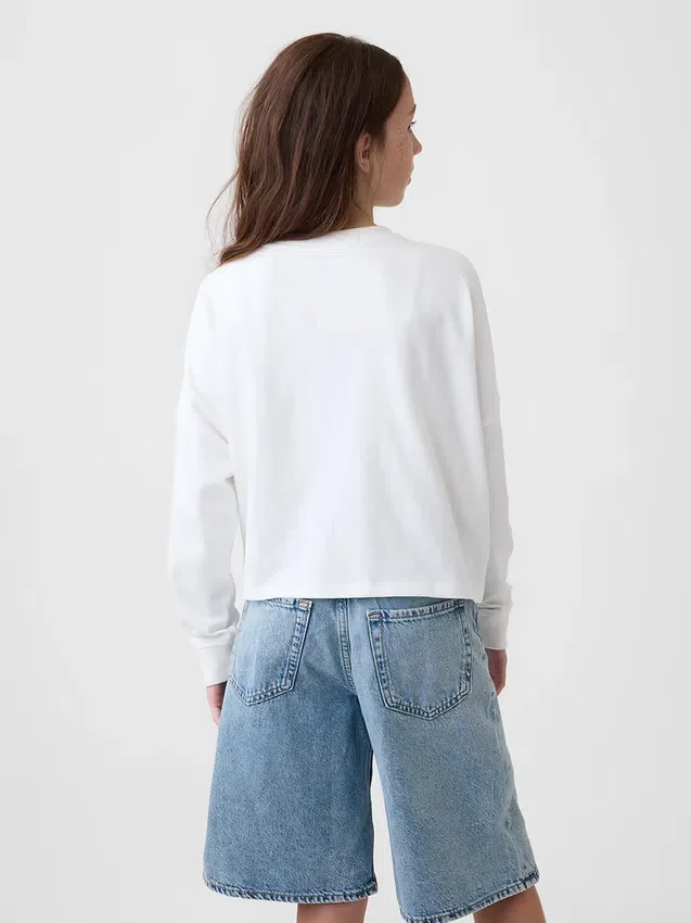 Camiseta oversize de peso pesado para niños