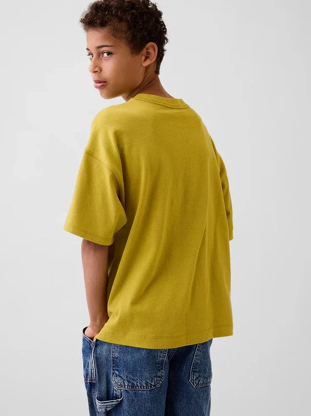 Camiseta oversize de peso pesado para niños
