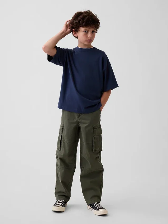 Camiseta oversize de peso pesado para niños