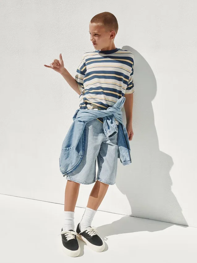 Camiseta oversize de peso pesado para niños