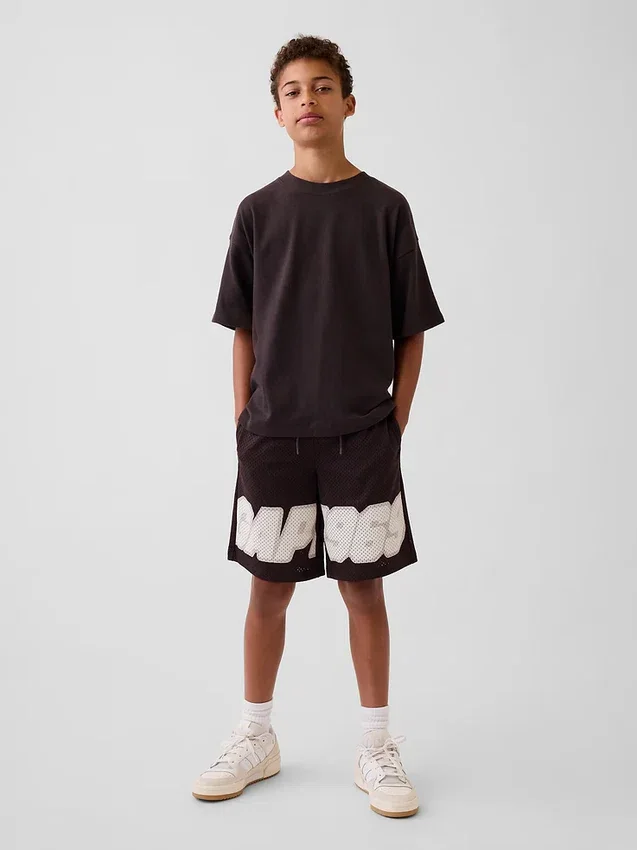 Camiseta oversize de peso pesado para niños