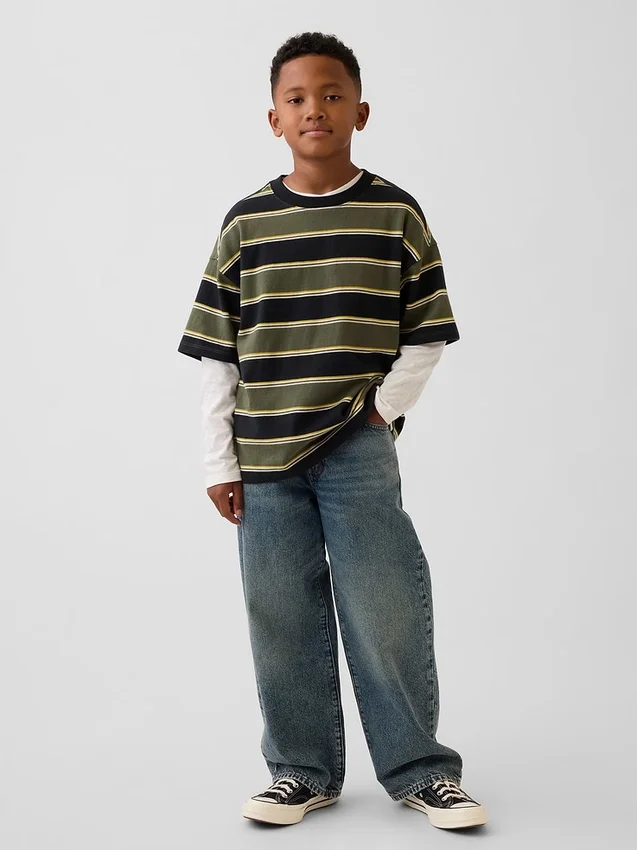 Camiseta oversize de peso pesado para niños