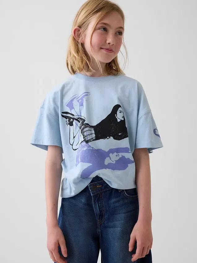 Camiseta oversize para niños con diseño de Olivia Rodrigo