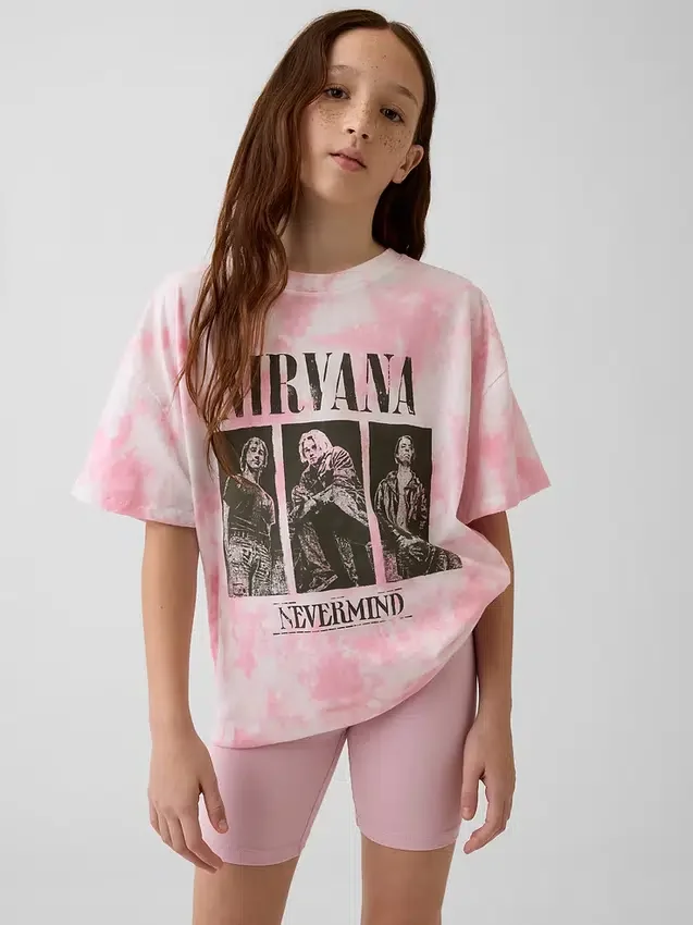 Camiseta oversize para niños de Nirvana