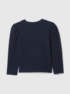 Camiseta para bebés y niños con mangas abullonadas para combinar