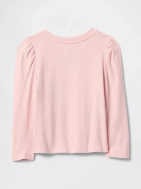 Camiseta para bebés y niños con mangas abullonadas para combinar