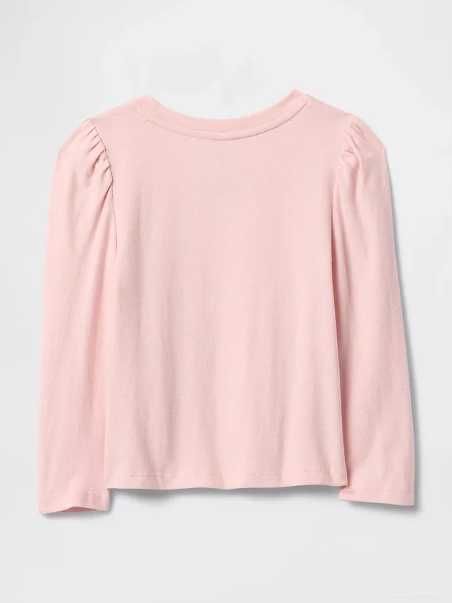 Camiseta para bebés y niños con mangas abullonadas para combinar