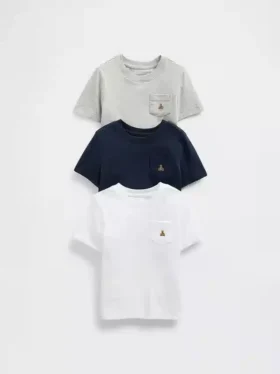Camiseta para bebés y niños pequeños para combinar (paquete de 3)