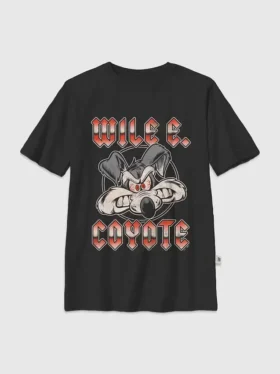 Camiseta para niños con diseño de Wile E. Metal de Looney Tunes