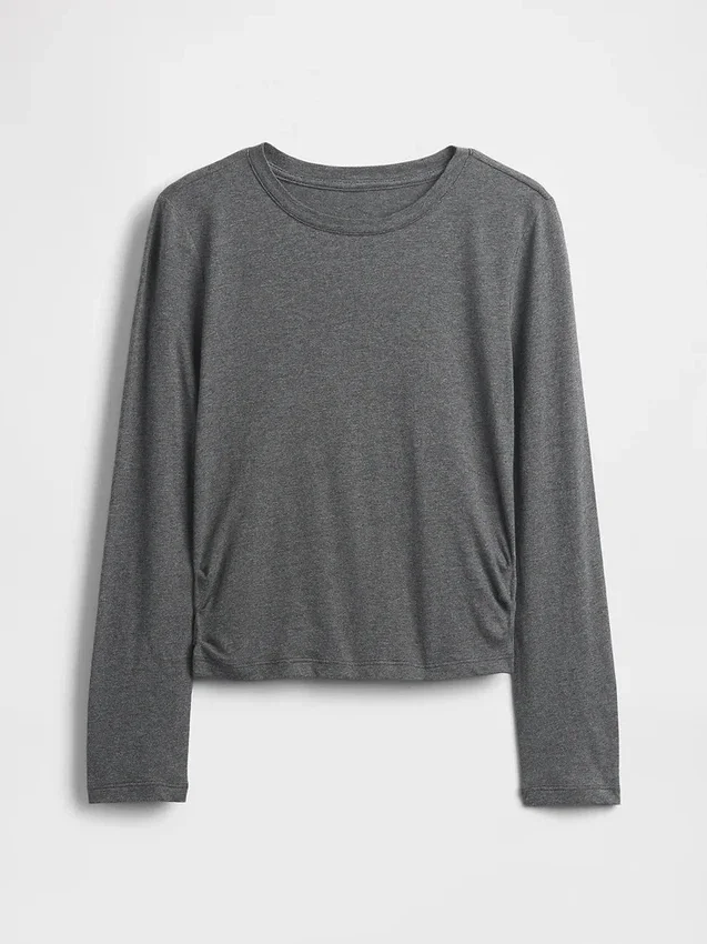 Camiseta para niños con fruncidos en los costados