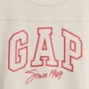 Camiseta para niños de jersey de algodón grueso, oversize y con costuras con logotipo