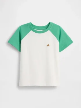 Camiseta raglán combinable para bebés y niños pequeños