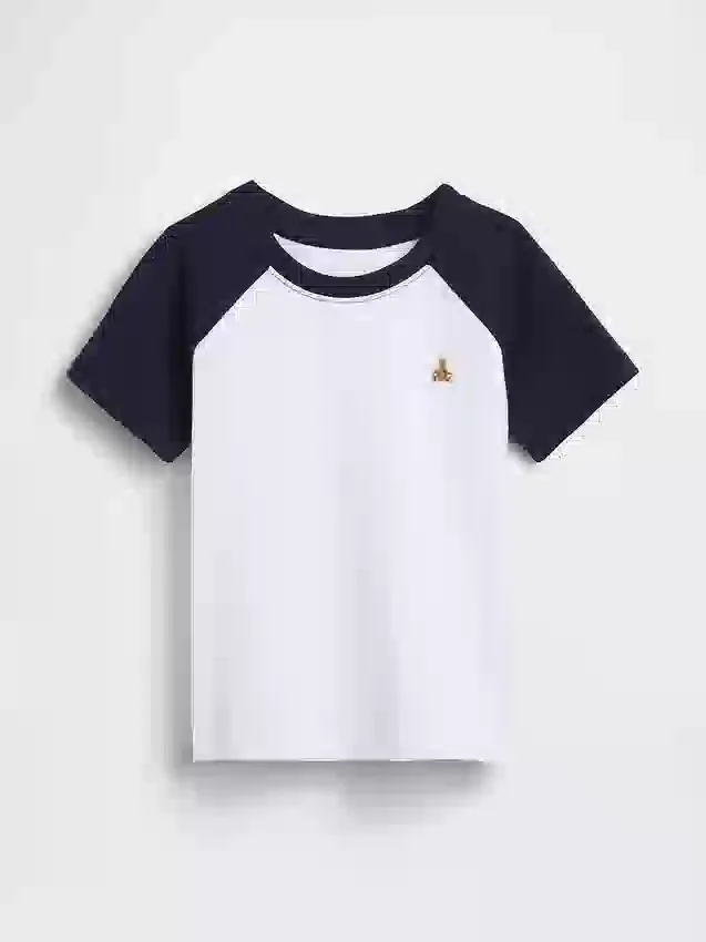 Camiseta raglán combinable para bebés y niños pequeños