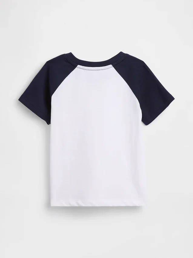 Camiseta raglán combinable para bebés y niños pequeños