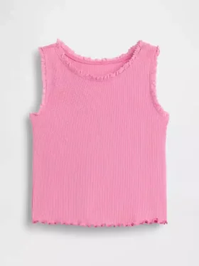 Camiseta sin mangas acanalada para bebés y niños