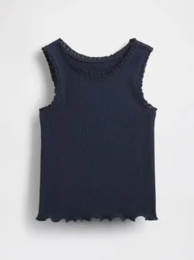 Camiseta sin mangas acanalada para bebés y niños