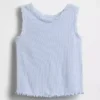 Camiseta sin mangas acanalada para bebés y niños