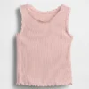 Camiseta sin mangas acanalada para bebés y niños