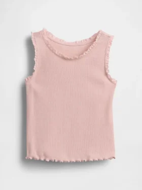 Camiseta sin mangas acanalada para bebés y niños