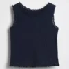 Camiseta sin mangas acanalada para bebés y niños