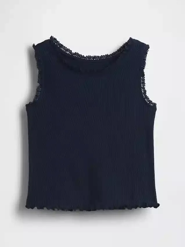 Camiseta sin mangas acanalada para bebés y niños