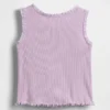 Camiseta sin mangas acanalada para bebés y niños