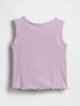Camiseta sin mangas acanalada para bebés y niños