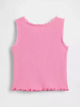 Camiseta sin mangas acanalada para bebés y niños