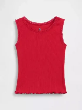 Camiseta sin mangas acanalada para bebés y niños