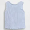 Camiseta sin mangas acanalada para bebés y niños