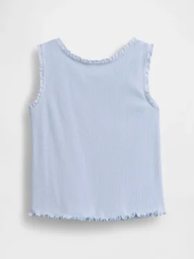 Camiseta sin mangas acanalada para bebés y niños