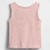 Camiseta sin mangas acanalada para bebés y niños