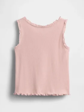 Camiseta sin mangas acanalada para bebés y niños