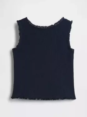 Camiseta sin mangas acanalada para bebés y niños