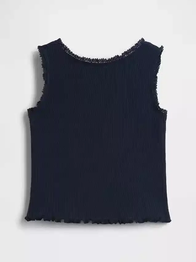 Camiseta sin mangas acanalada para bebés y niños