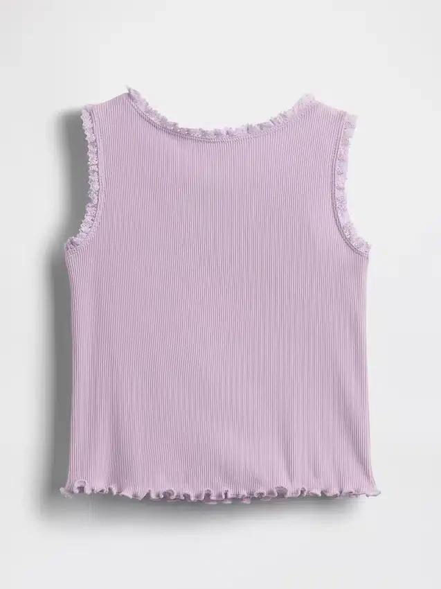 Camiseta sin mangas acanalada para bebés y niños