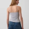 Camiseta sin mangas básica de punto tupido
