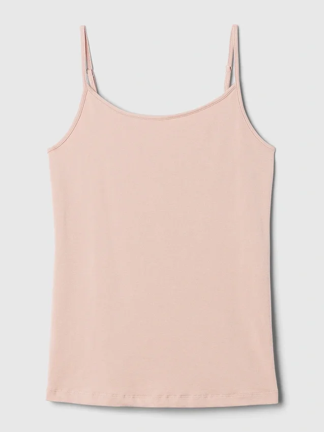 Camiseta sin mangas básica de punto tupido