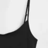 Camiseta sin mangas básica de punto tupido